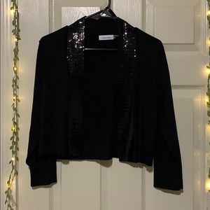 Black Calvin Klein half jacket